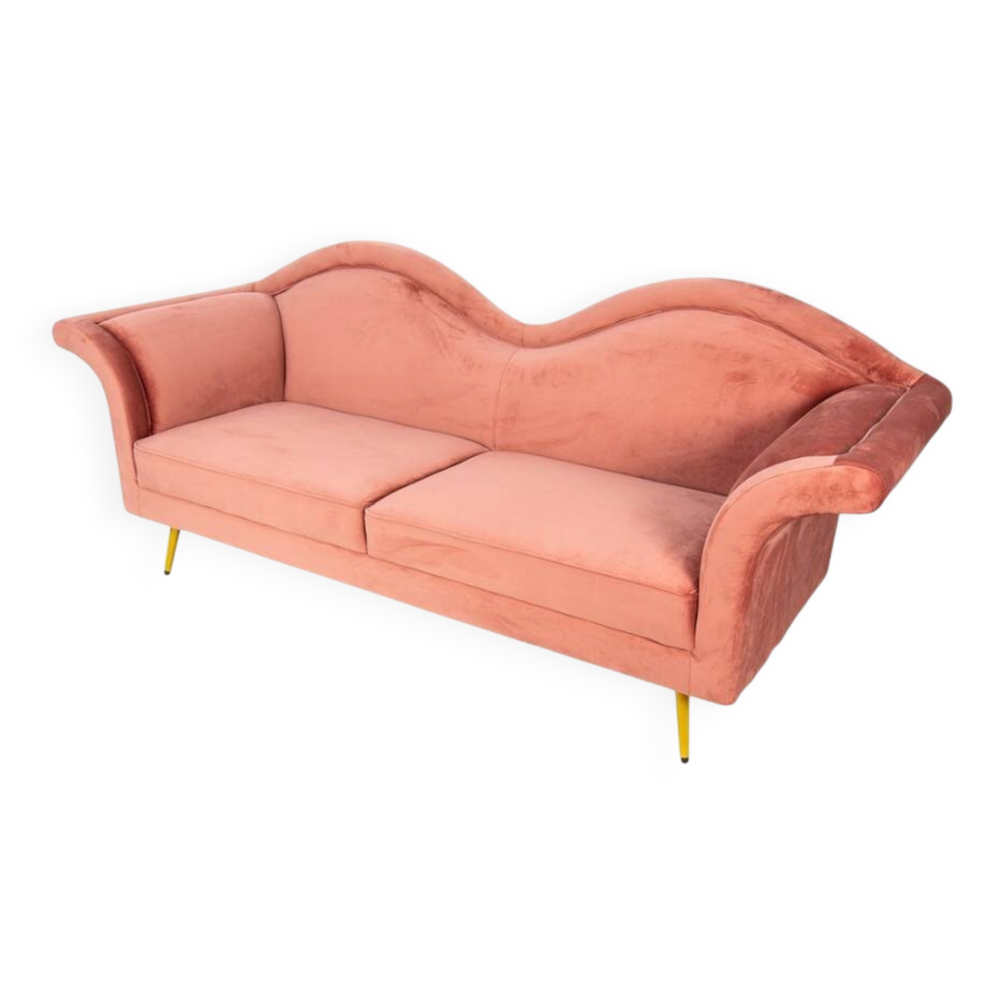 Pink 3-seater sofa