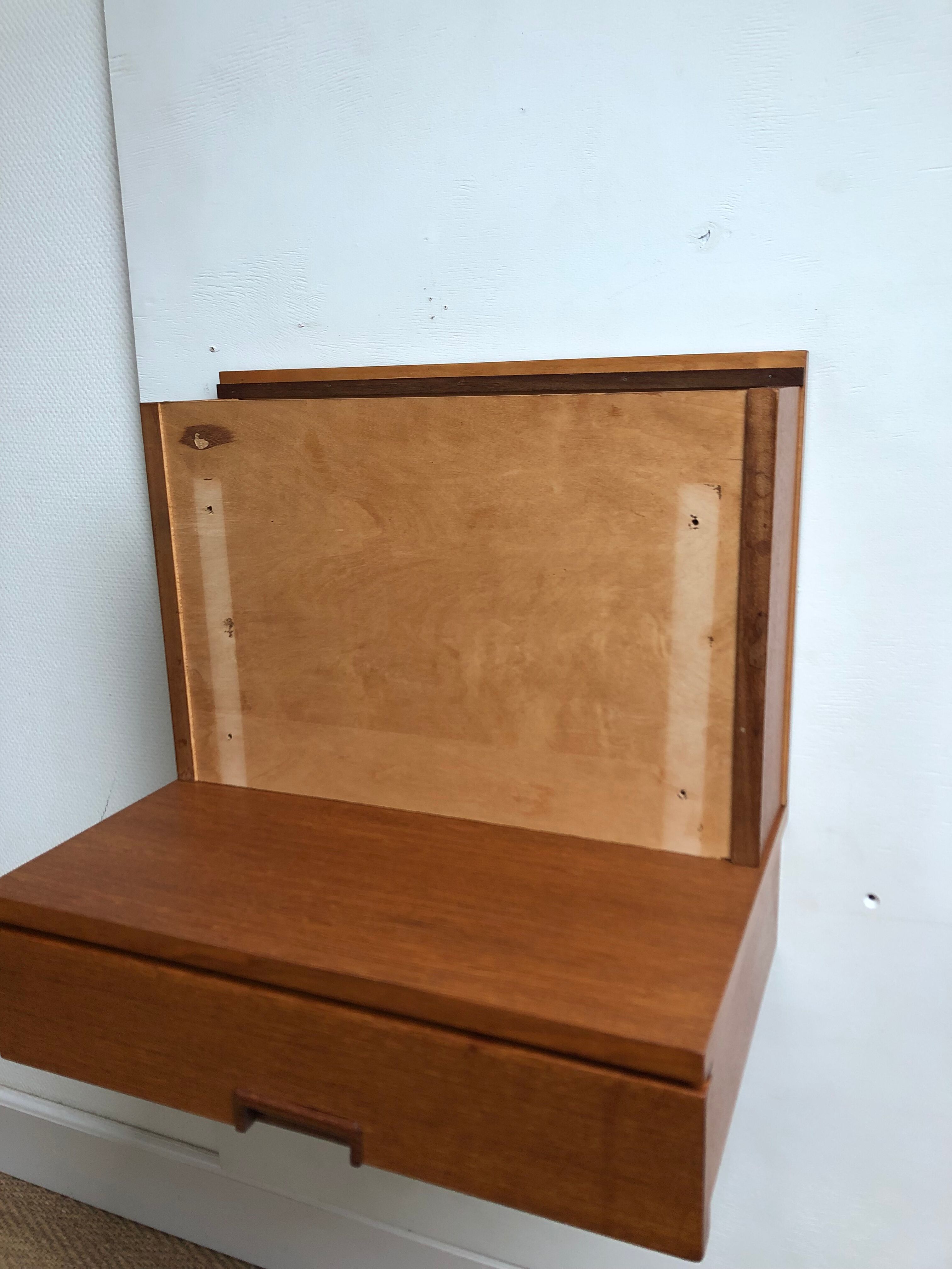 Pair of wall bedside tables