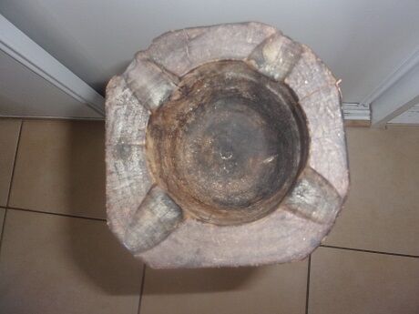 Old wooden ashtray
