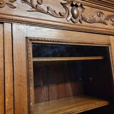 Large solid oak library