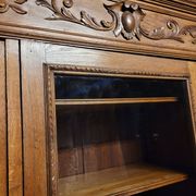 Large solid oak library