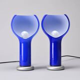 Paire de lampes Flash, hommage à Joe Colombo, Oluce vers 1990