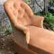 Napoleon III toad daybed in padded velvet 1950