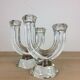 Pair of Vannes crystal candle holders