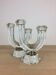Pair of Vannes crystal candle holders