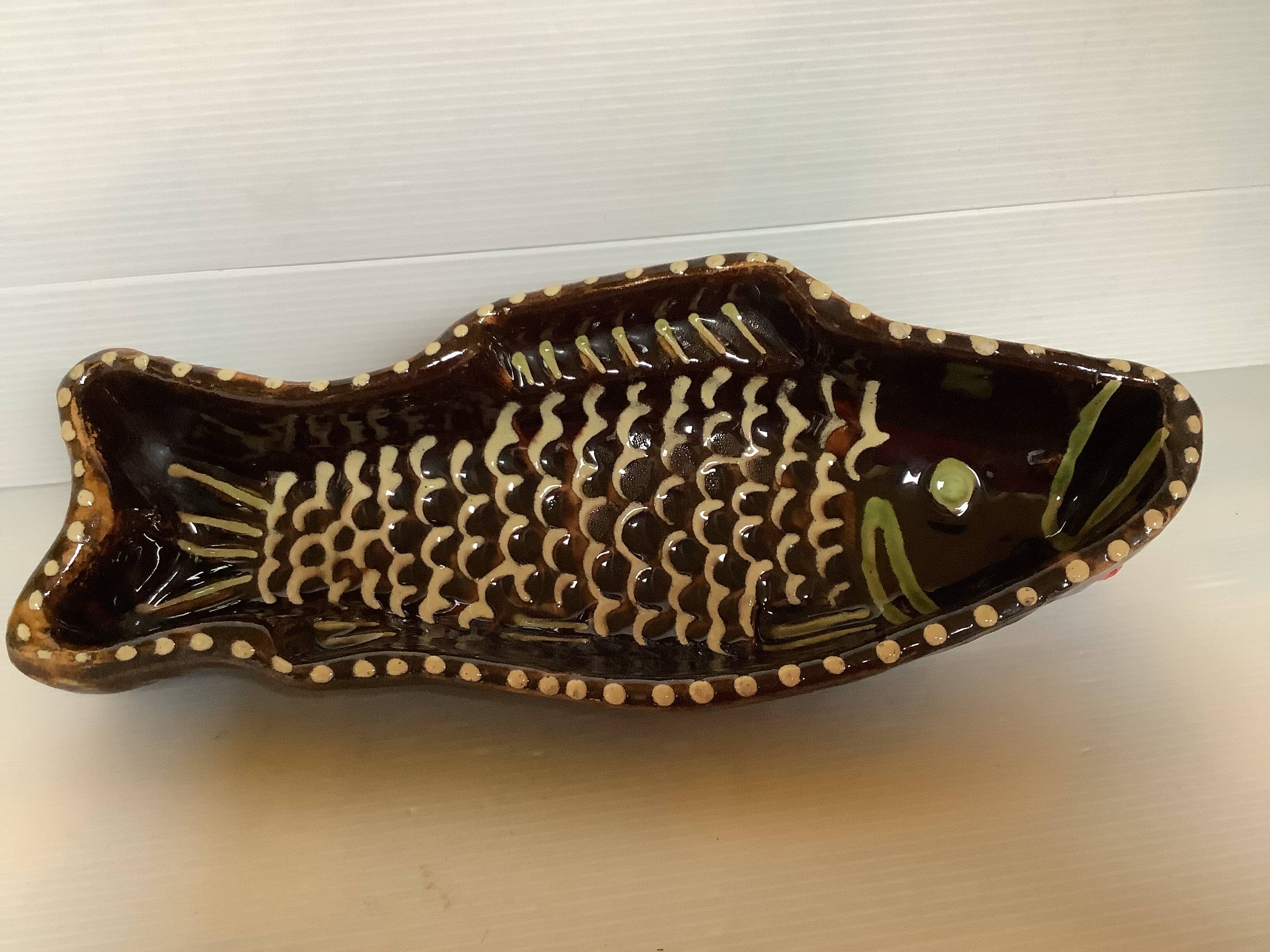 Handcrafted Alsatian ceramic fish