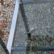 Console service of the 70s double trays smoked glass chrome base