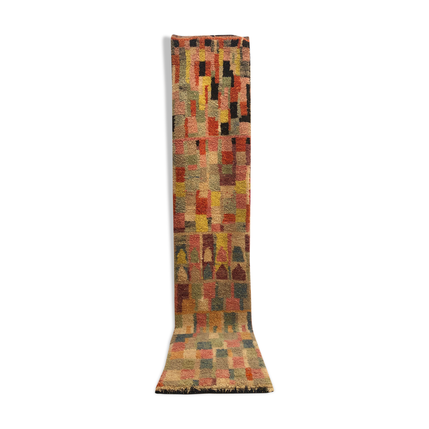 Moroccan Berber carpet corridor Boujaad 3,56x0.73m