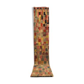 Moroccan Berber carpet corridor Boujaad 3,56x0.73m