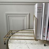 Magazine holder / bookend in modular brass years 50-60