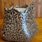 Brown ceramic planter