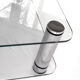 Italian Glass and Chrome Square Coffee Table by by Marco Zanuso for Zanotta, 1960s