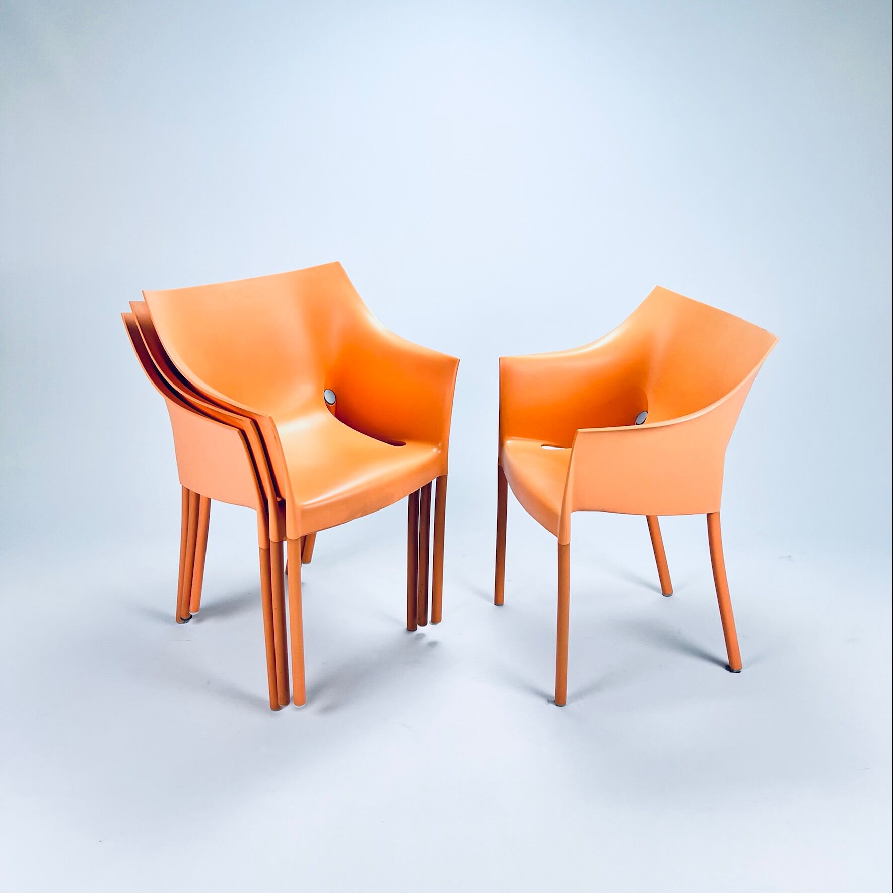 Set of 4 Dr. No chairs by Philippe Starck for Kartell, 1990s