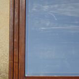 Art Deco mirror in walnut frame 126/88cm