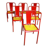 6 T4 Tolix chairs