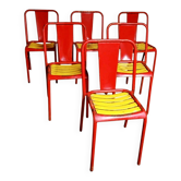 6 T4 Tolix chairs