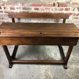 School desk in oak and iron frame 1930s
