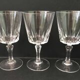 Set de 12 verres à vin cristal taillé