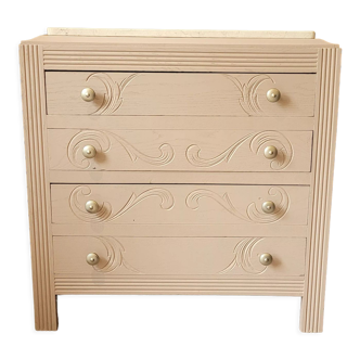 Vintage art deco chest of drawers
