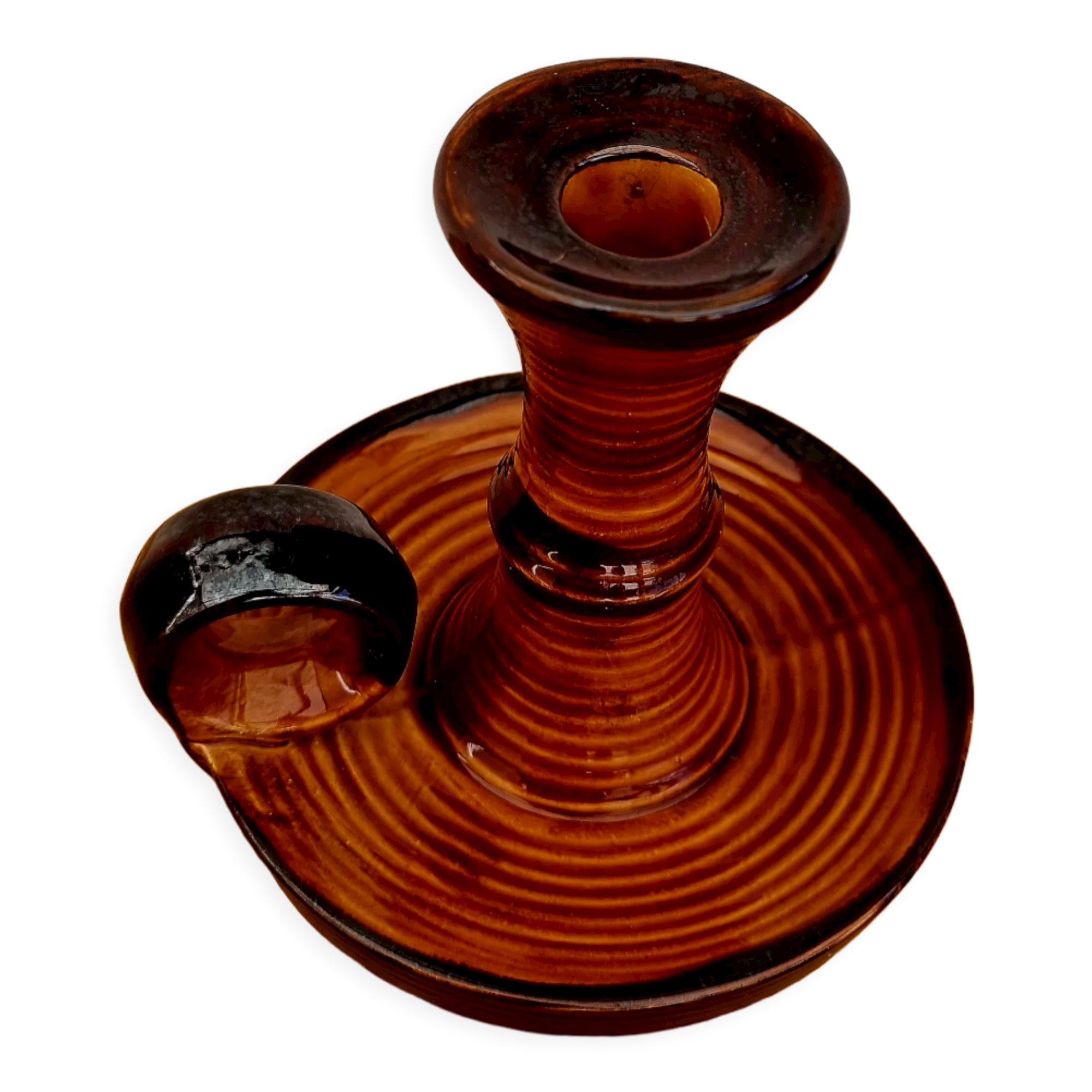 Saint Clement ceramic hand candle holder