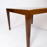 Coffee table in rosewood designed by Severin Hansen for Haslev Furniture Factory in the 1960s.