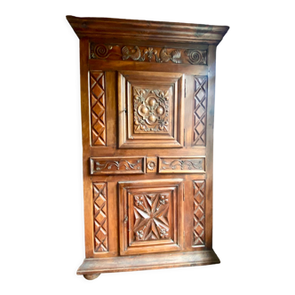 Buffet man standing china cabinet