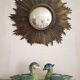 Vintage glazed ceramic duck pair, pottery