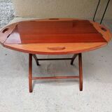 Boat Folding Mahogany Coffee Table