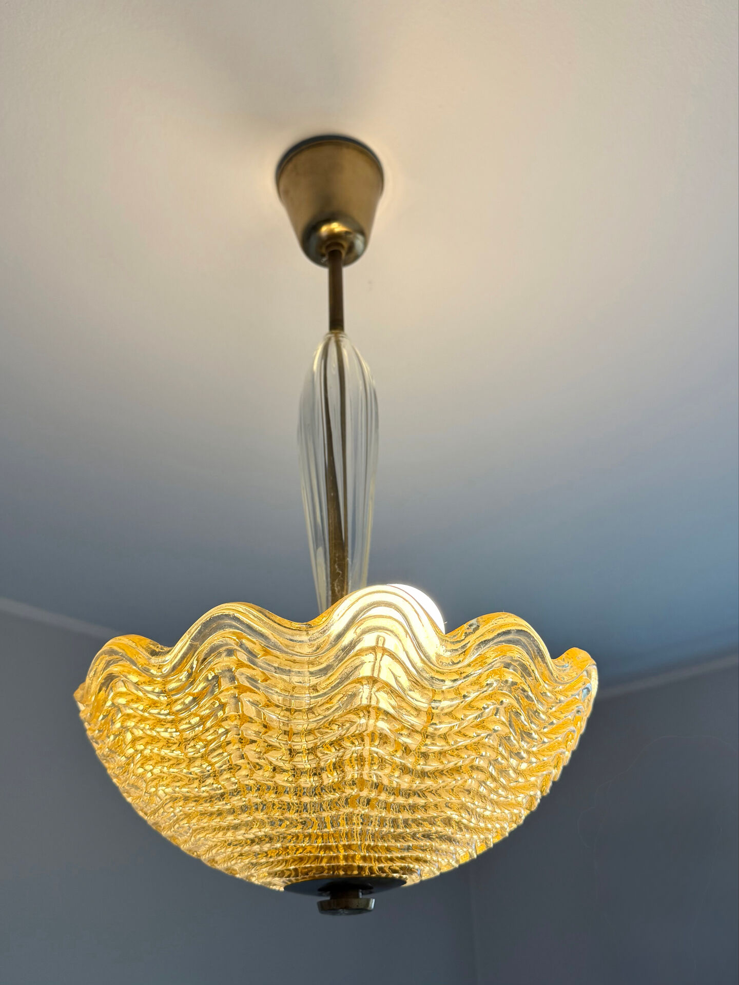 Swedish Carl Fagerlund designed 1950’s Ceiling Lamp