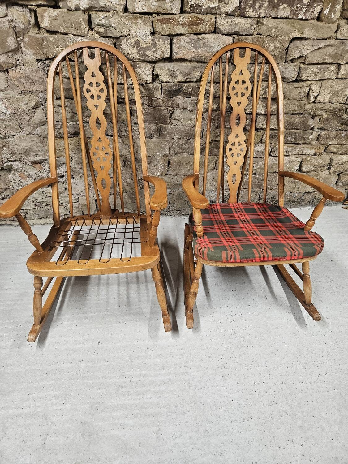 Pair of Windsor Rocking Chairs