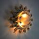 Wall lamp venini soleil, triedri glass, Italy, 1970