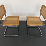 Pair chairs design Marcel Breuer, Italy, 1980