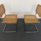 Pair chairs design Marcel Breuer, Italy, 1980