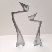 Pair of Swan candlesticks by Matthew Hilton
