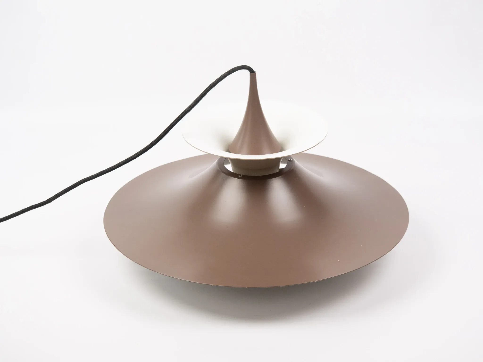 Danish vintage Radius pendant lamp by Erik Balslev, Fog og Morup, 1977