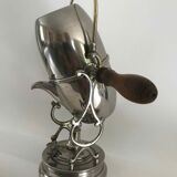 Ancienne cafetière à renversement en métal argenté