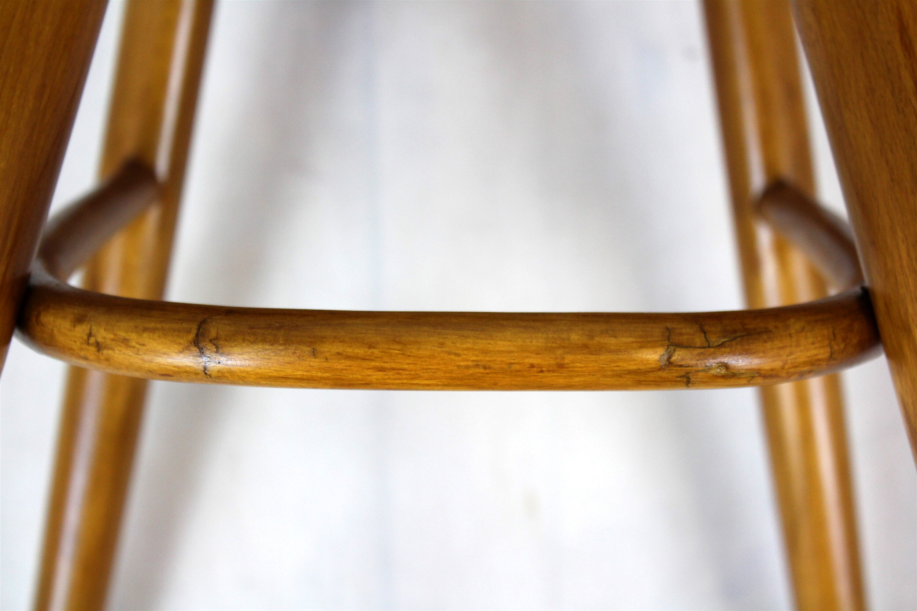 Vintage Formica and Wood Chairs from TON, 1960s, Set of 2