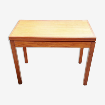 Table à jeux scandinave 1960 en teck vintage