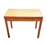 Table à jeux scandinave 1960 en teck vintage