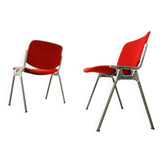 Vintage DSC 106 Side Chairs by Giancarlo Piretti for Castelli, 1970s set of 8