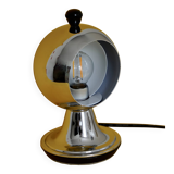 Chrome Spherical "Eclipse" Table Lamp – Inspired by Iconic 1960s Space Age