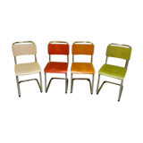 4 Dutch Design Chairs by Gispen Model 101.