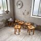 Set of 6 Olof Ottelin stools, Finland 1950.