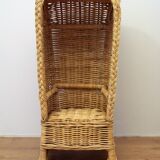 Children's rattan chair called "cabin"