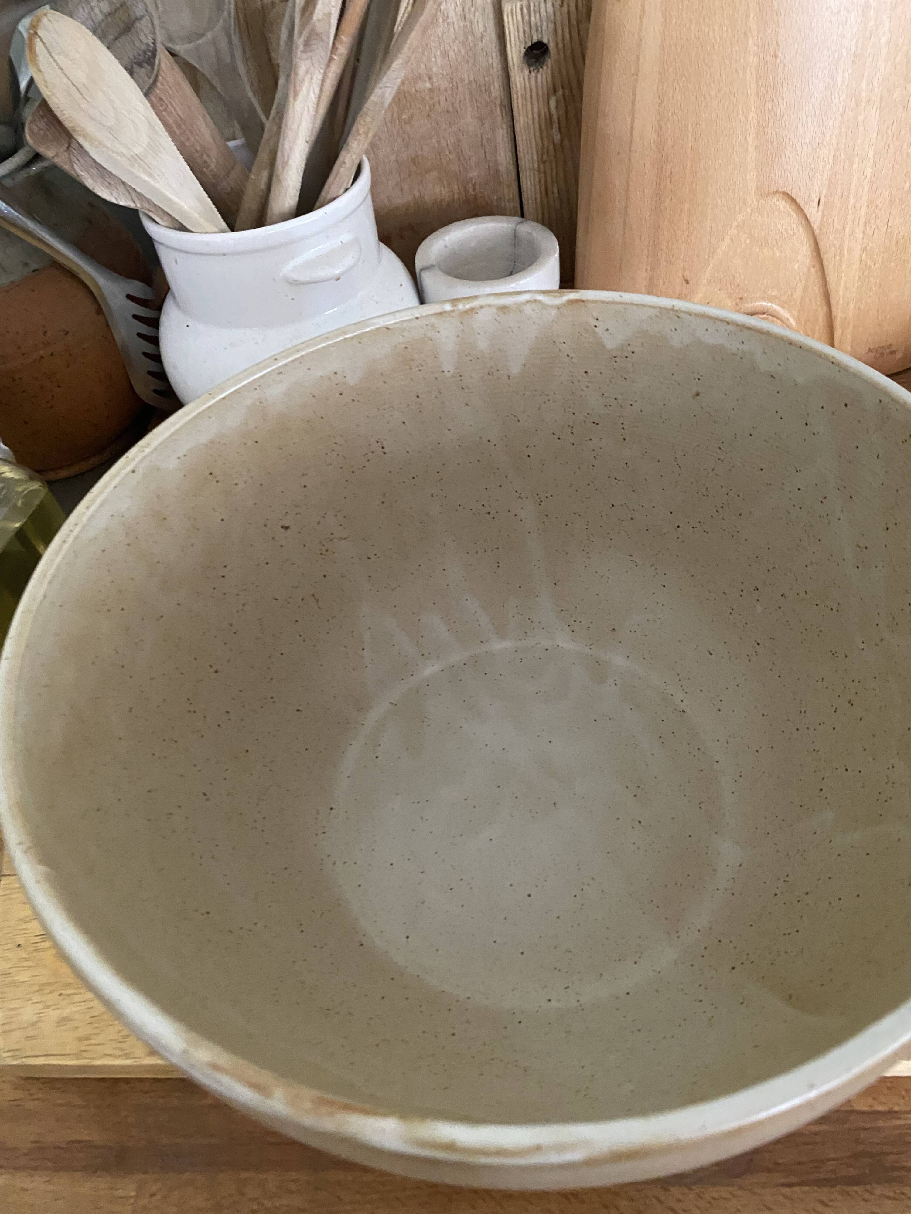 XXL enamelled stoneware salad bowl