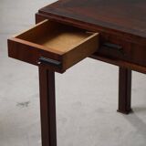 Mid-20th century mahogany writing desk by a Danish cabinetmaker, 1950s.