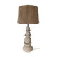Lampe à poser artisanale en terre et corde