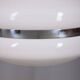 Vintage 1970s white plastic chandelier, Italian design
