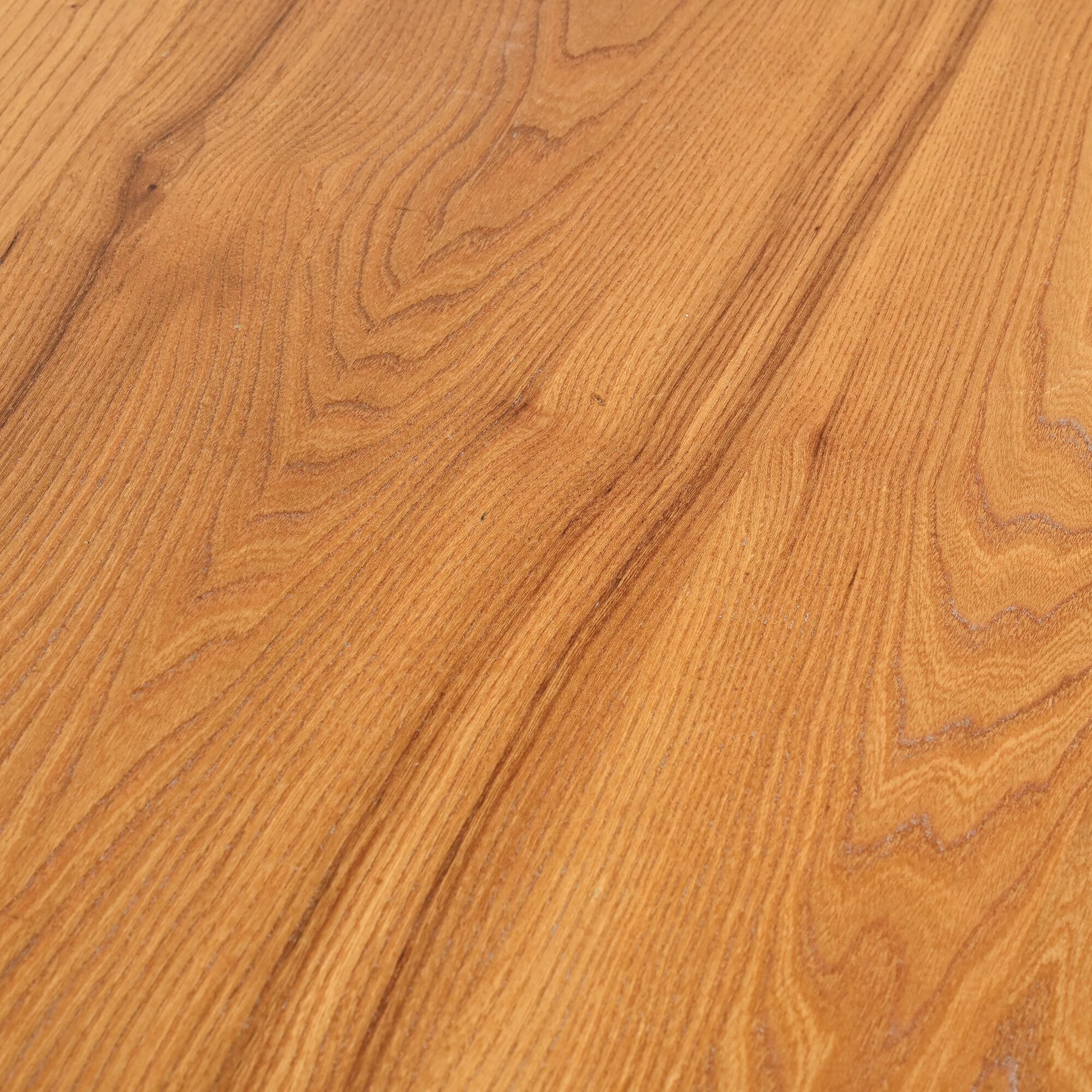 Dining table in solid elm, Les Arcs, France.