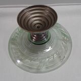 Cut glass and metal deco